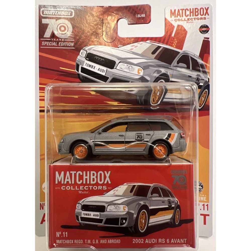 2023 Matchbox Collectors Special Edition - 2002 AUDI RS 6 AVANT - MBX 70 YEARS